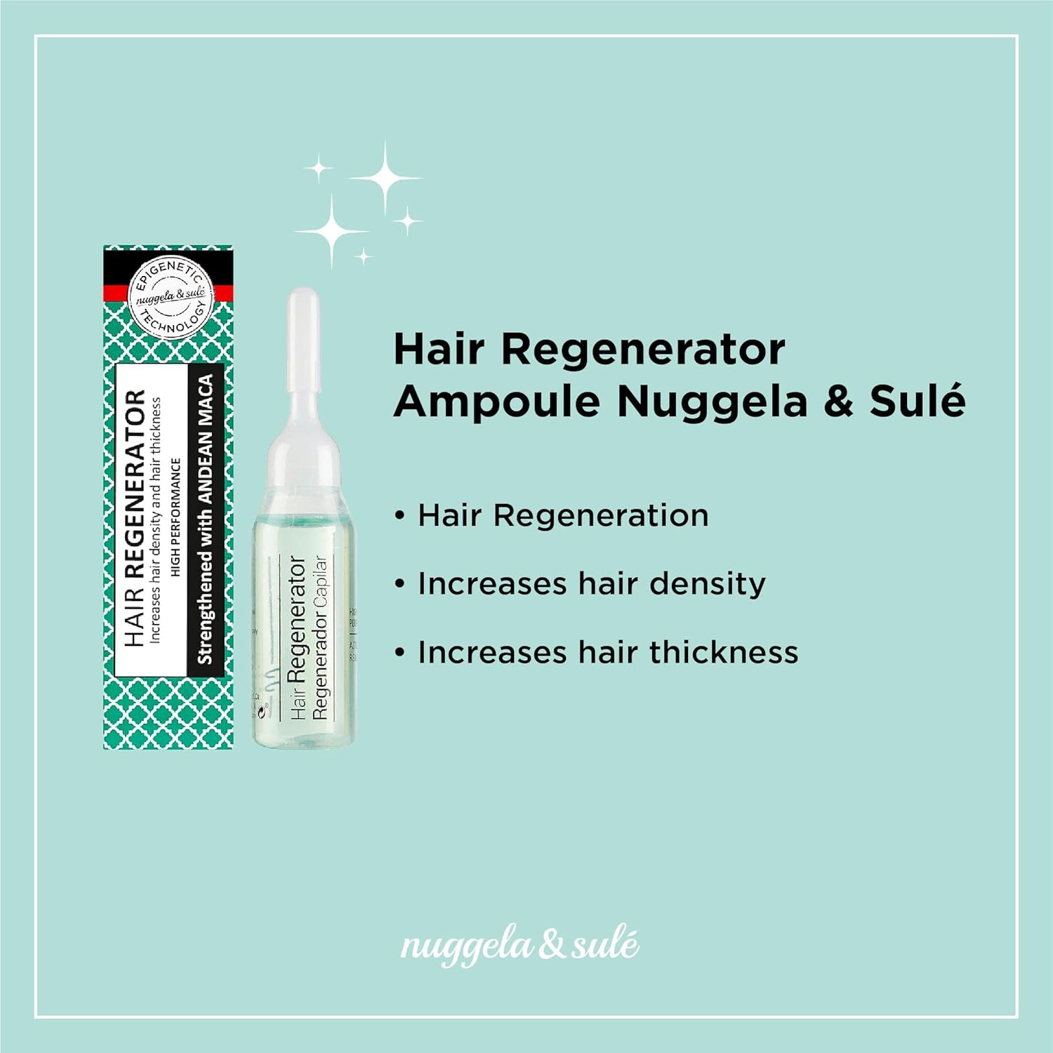 Nuggela & Sulé Ampollas acondicionadoras para el cabello, aumenta la densidad y fuerza del cabello Cuidado del cabello Nuggela