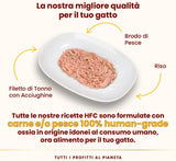 almo Nature HFC Natural - Comida húmeda para gatos - con pollo - Calidad humana, Sin gluten, Monoproteína - 55g, paquete de 6