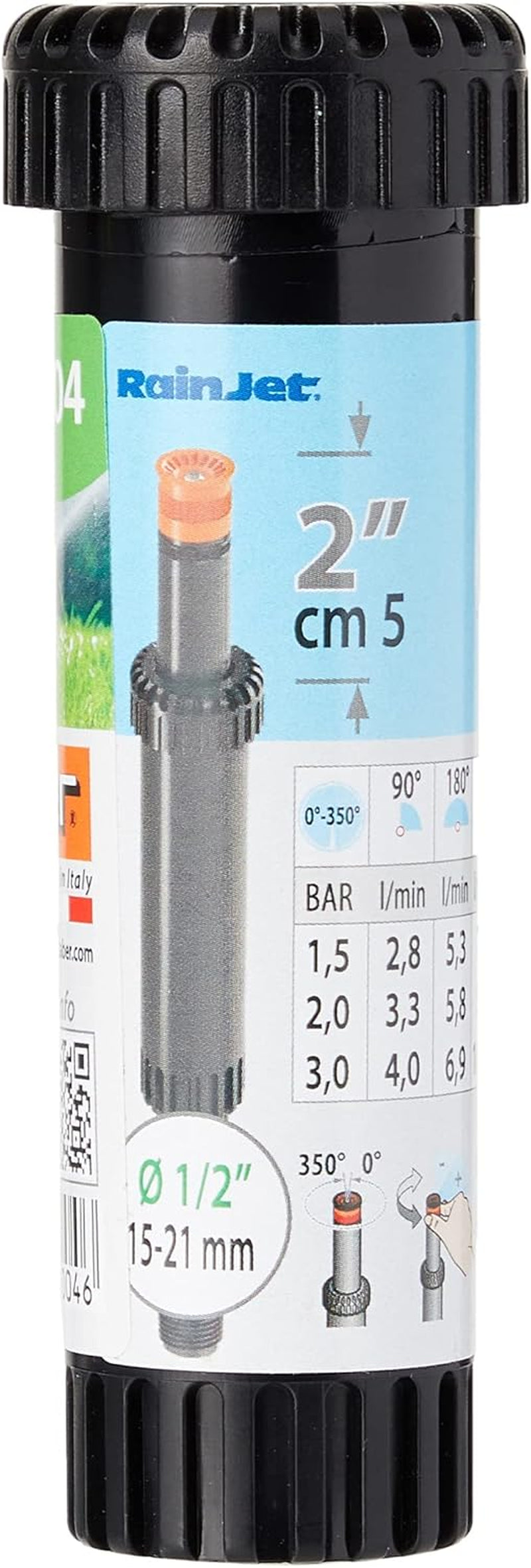 Plegable regulable 0° - 350° alto 5 cm Claber