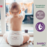 Pañales Bambo Nature para Bebé, Talla 4 (7-14 kg), 144 uds, Caja Mensual | Pañales Premium con protección mejorada contra fugas | Máxima comodidad y libertad para niños activos | Pañales testados dermatológicamente