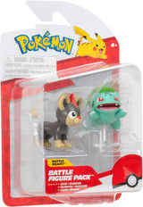 Pokémon PKW3583 - Pack de Figuras de Batalla - Leufeo & Bisasam, Figuras oficiales detalladas, 5 cm cada una Figuras de acción Naty Shop