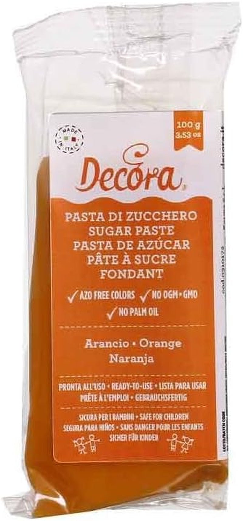 0310172 FONDANT NARANJA 100 G Pasta De Azúcar Naty Shop Título predeterminado