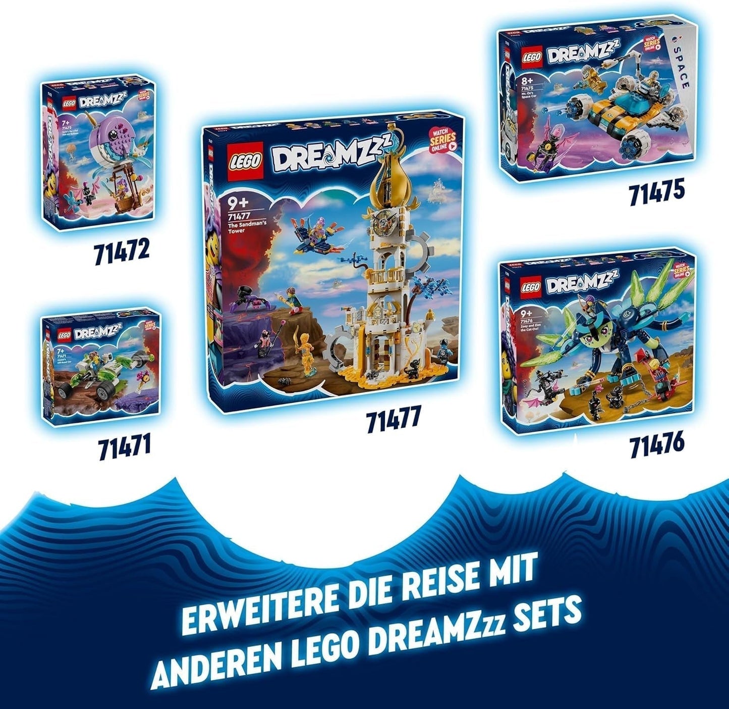 LEGO Dreamzzz Juego de Transbordador Espacial o Coche de Juguete Buggy Espacial 2 en 1 del Sr. Oz, incluye minifiguras del Sr. Oz, Albert y Jayden, regalo espacial para niños mayores de 8 años 71475 Juegos de construcción Besuche den LEGO-Store