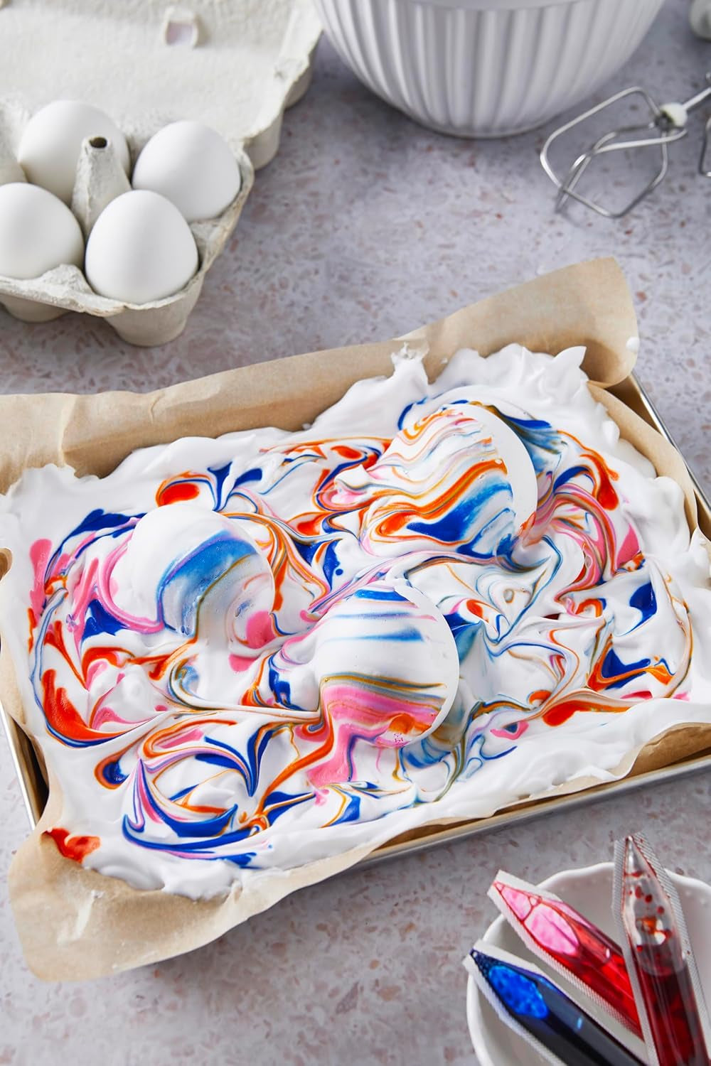 Colores de huevos Heitmann - Experimentos con huevos - Espuma colorante mágica