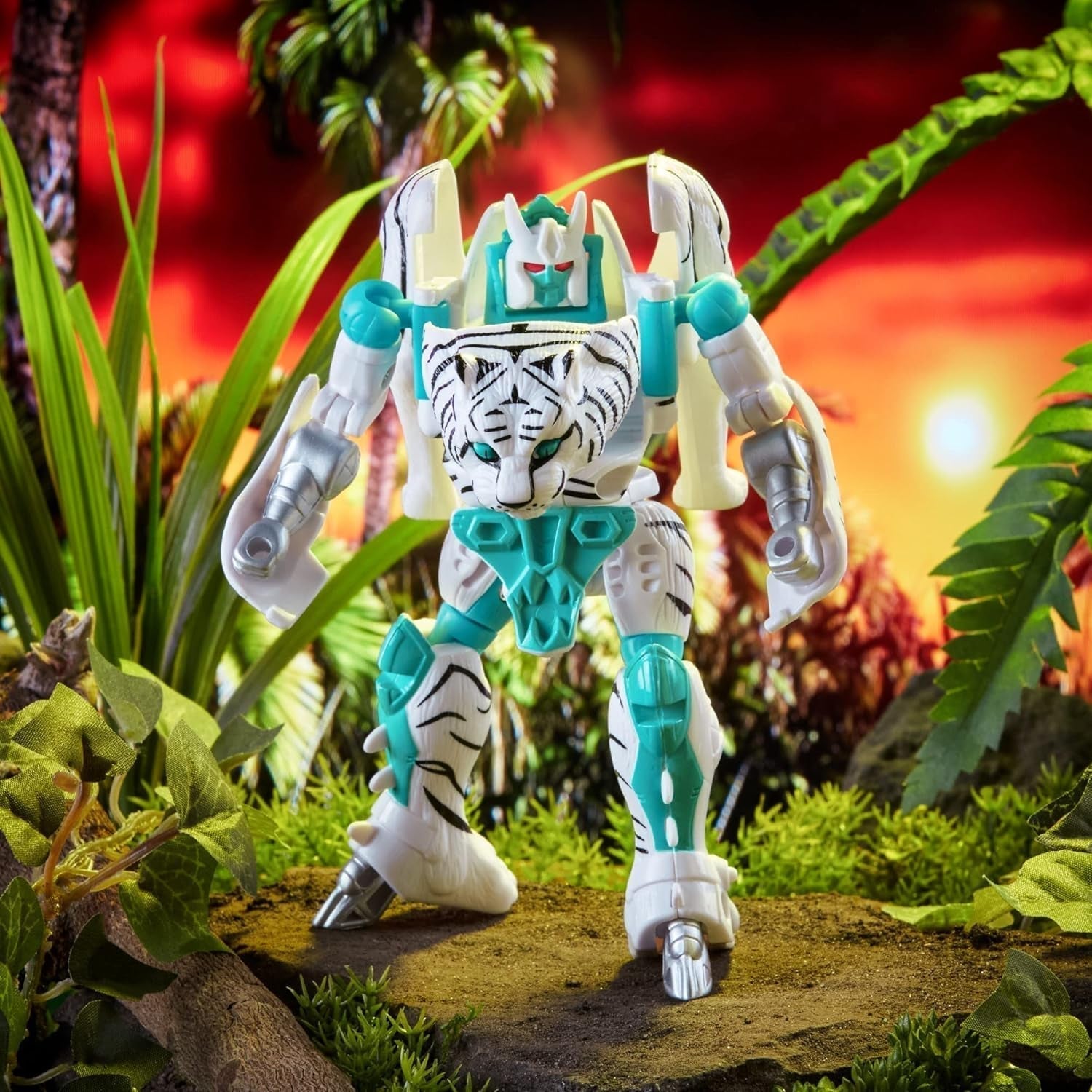 Transformers Toy Vintage Beast Wars, figura de acción de Tigatron para coleccionar (12,5 cm), para adultos y niños mayores de 8 años, F4225, multicolor, figuras de acción de talla única Naty Shop