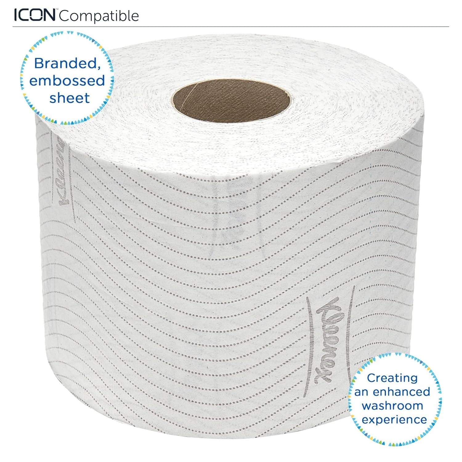 Kleenex Standard Roll 8441 Papel higiénico - Papel higiénico de 2 capas - 6 paquetes de 6 rollos x 600 hojas cada uno, blanco (36 rollos/21,600 hojas en total)