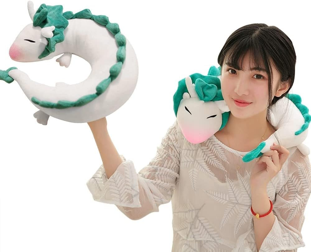 Sweet Little White Dragon Chihiro Almohada Cervical Animación Japonesa Almohadas Ortopédicas Cervicales Naty Shop