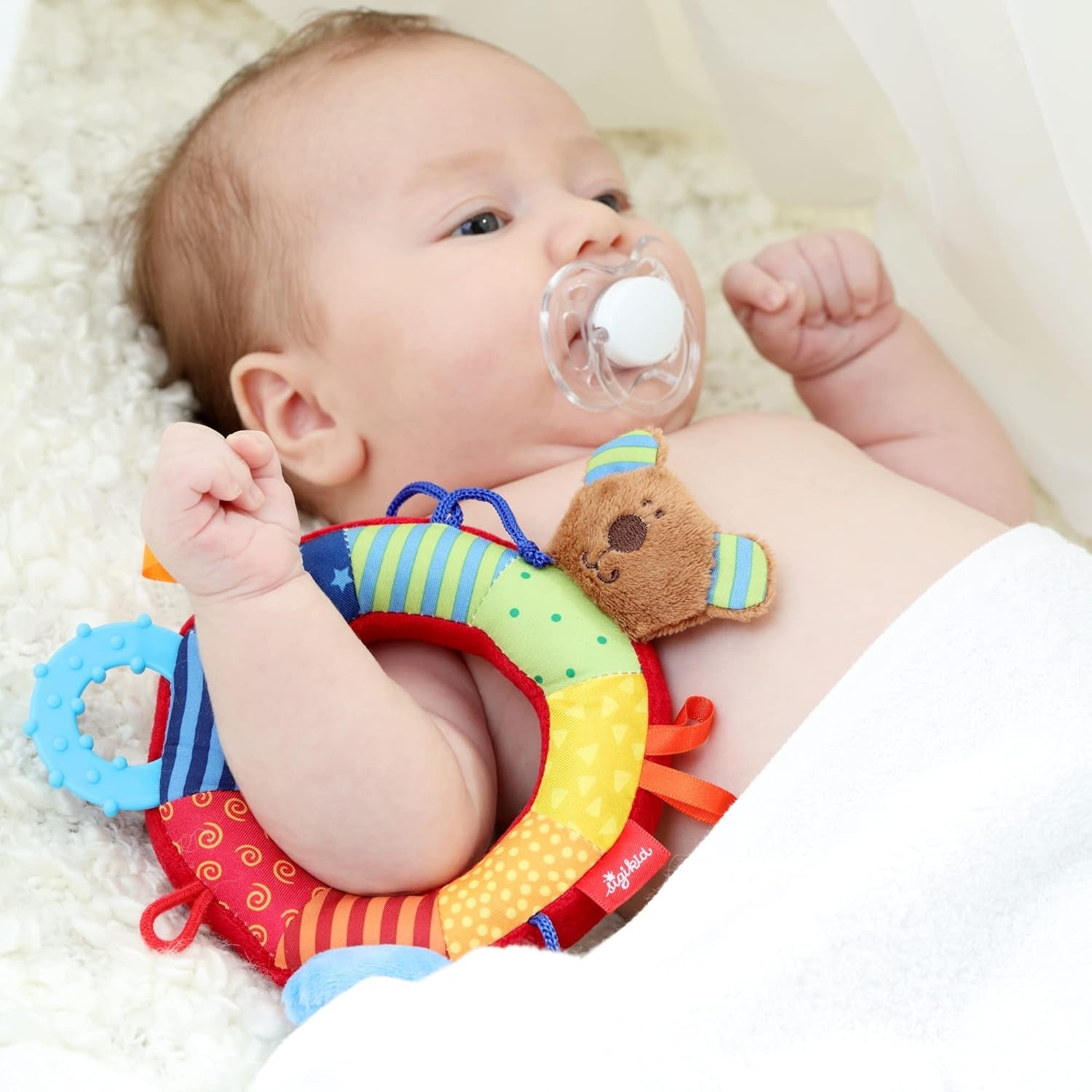 SIGIKID 40490 Anillo activo Baby Activity PlayQ Juguete para niñas y niños recomendado a partir de 3 meses multicolor Baby Toys Naty Shop