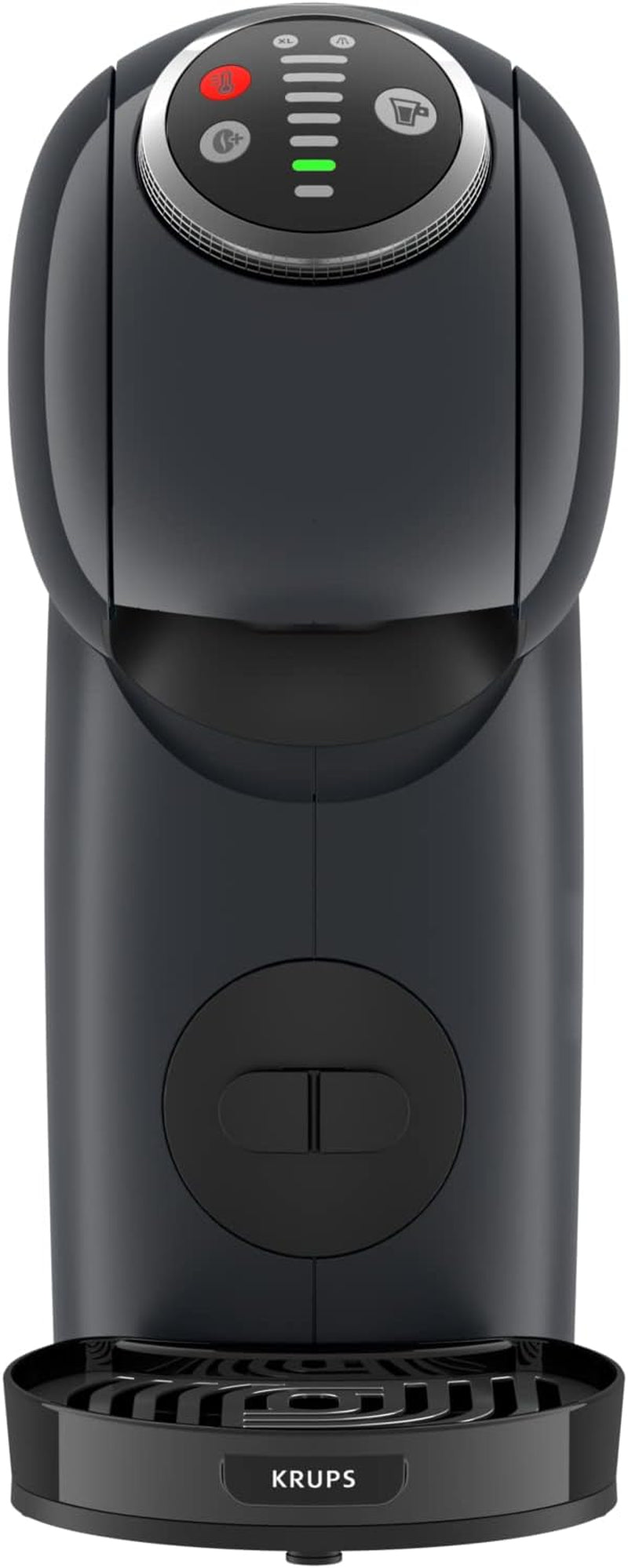 NESCAFÉ Dolce Gusto Genio S Plus de Krups, cafetera de cápsulas compacta, capacidad 0,8 litros, 1500 vatios, aviso automático de descalcificación, gris espacial, KP340B