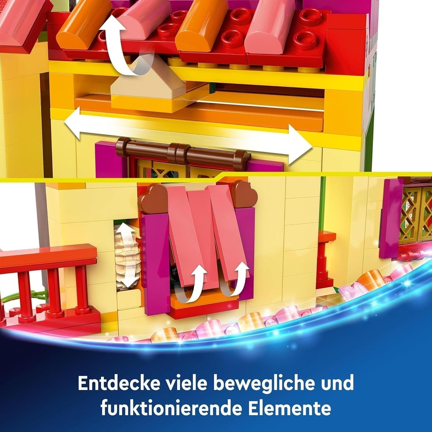 LEGO Ç€ Disney Encanto Casa Mágica de los Madrigales Casa de muñecas infantil con figura de Mirabel Juguete de construcción para niñas y niños a partir de 7 años 43245 Juegos de construcción Besuche den LEGO-Store