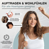 Hairlexier Remedio para el crecimiento del cabello para mujeres - Aceite capilar de romero, aceite capilar de ricino, aceite de lavanda, suero capilar natural contra la caída difusa del cabello, favorece el crecimiento del cabello, vegano y orgánico + Libro de trabajo Cuidado del cabello Naty Shop