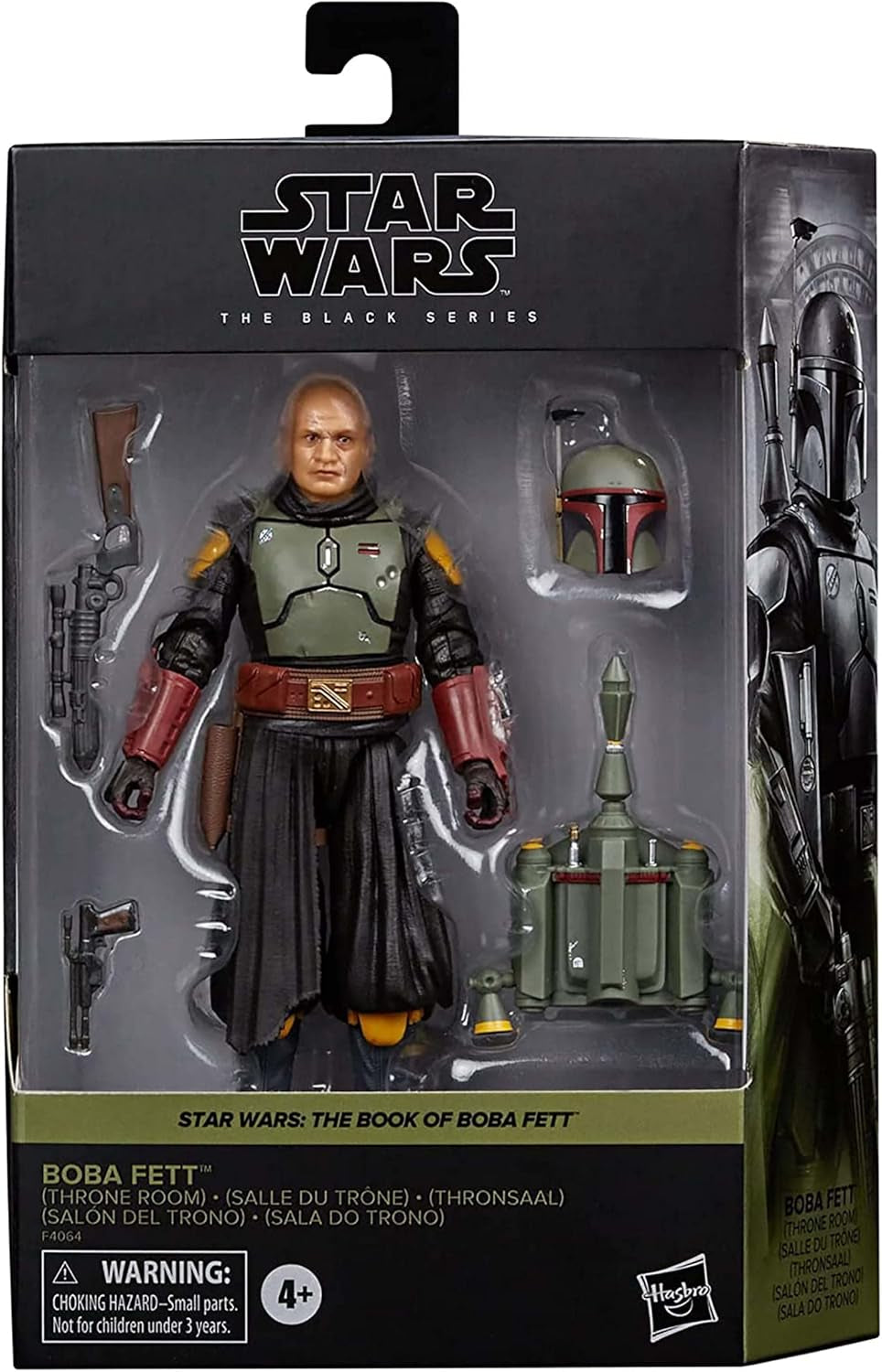 Star Wars Hasbro Black Series Boba Fett (Sala del Trono): Figura coleccionable El libro de Boba Fett, para niños mayores de 4 años, multicolor, figuras de acción de 15 cm de altura Naty Shop