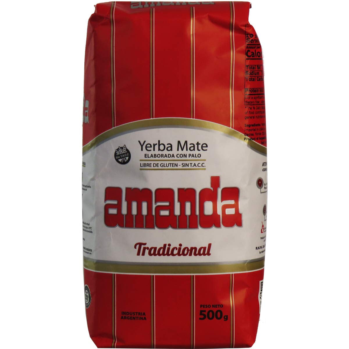 Elaborada Té Yerba Mate 500G | Té Mate Tradicional | Té Yerba Mate Elaborada Con Palo Hojas Sueltas 0,5 Kg