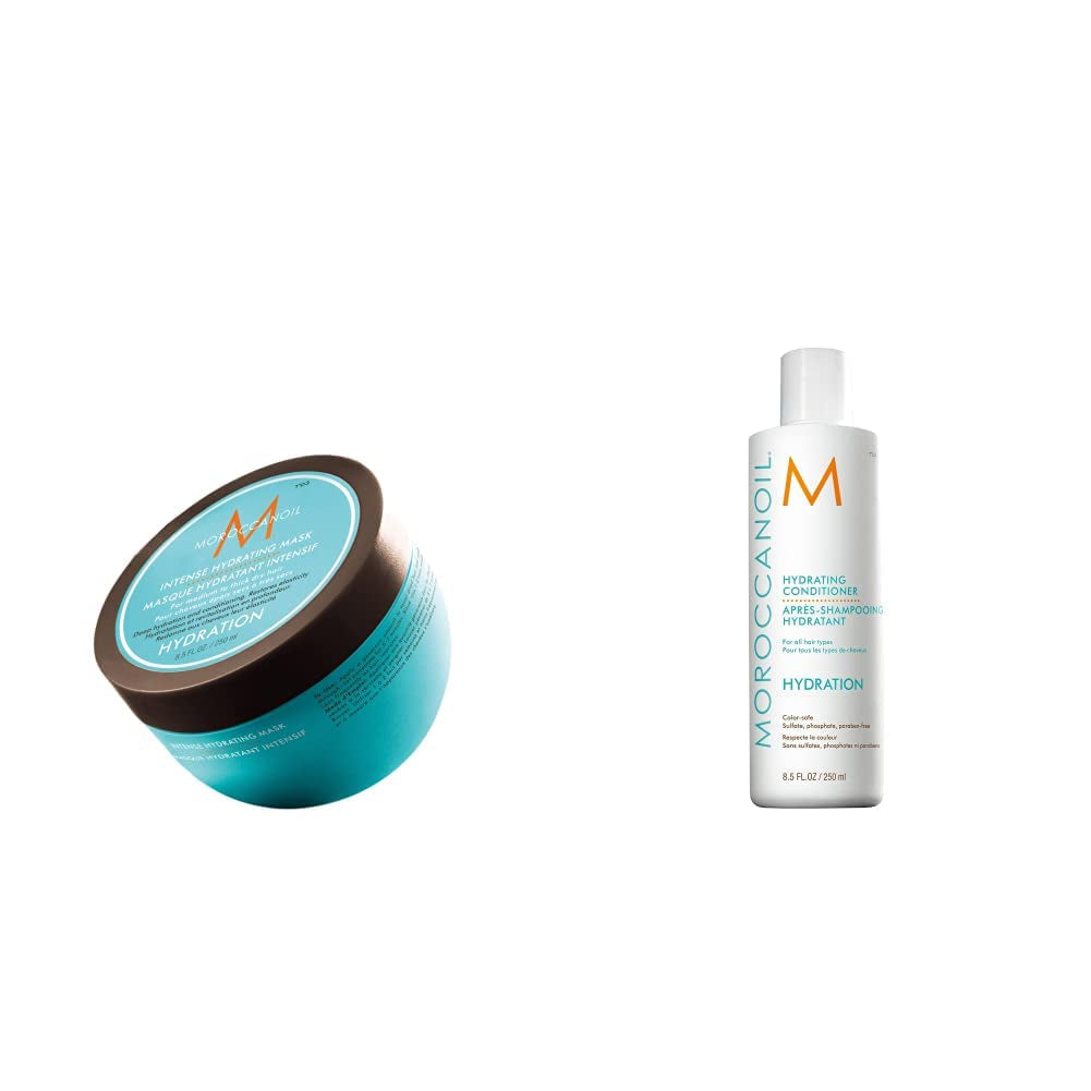 Mascarilla Hidratante Intensiva Marruecos Naty Shop Mascarilla Capilar 250ml Pack con acondicionador hidratante