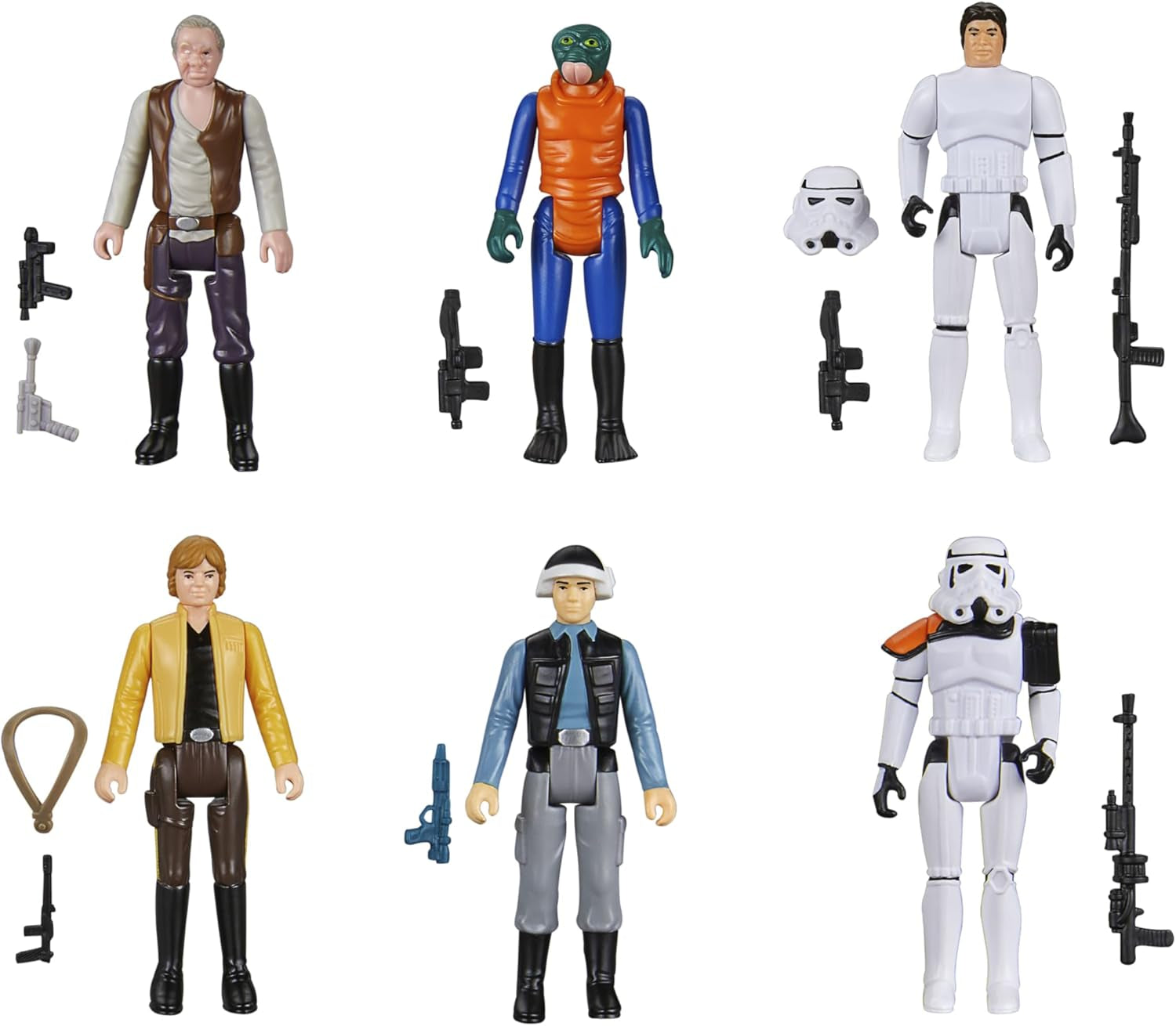 Star Wars Retro Collection Star Wars: Una Nueva Esperanza Multipack 6 Figuras de Acción 9,5 cm Figuras de Acción Naty Shop