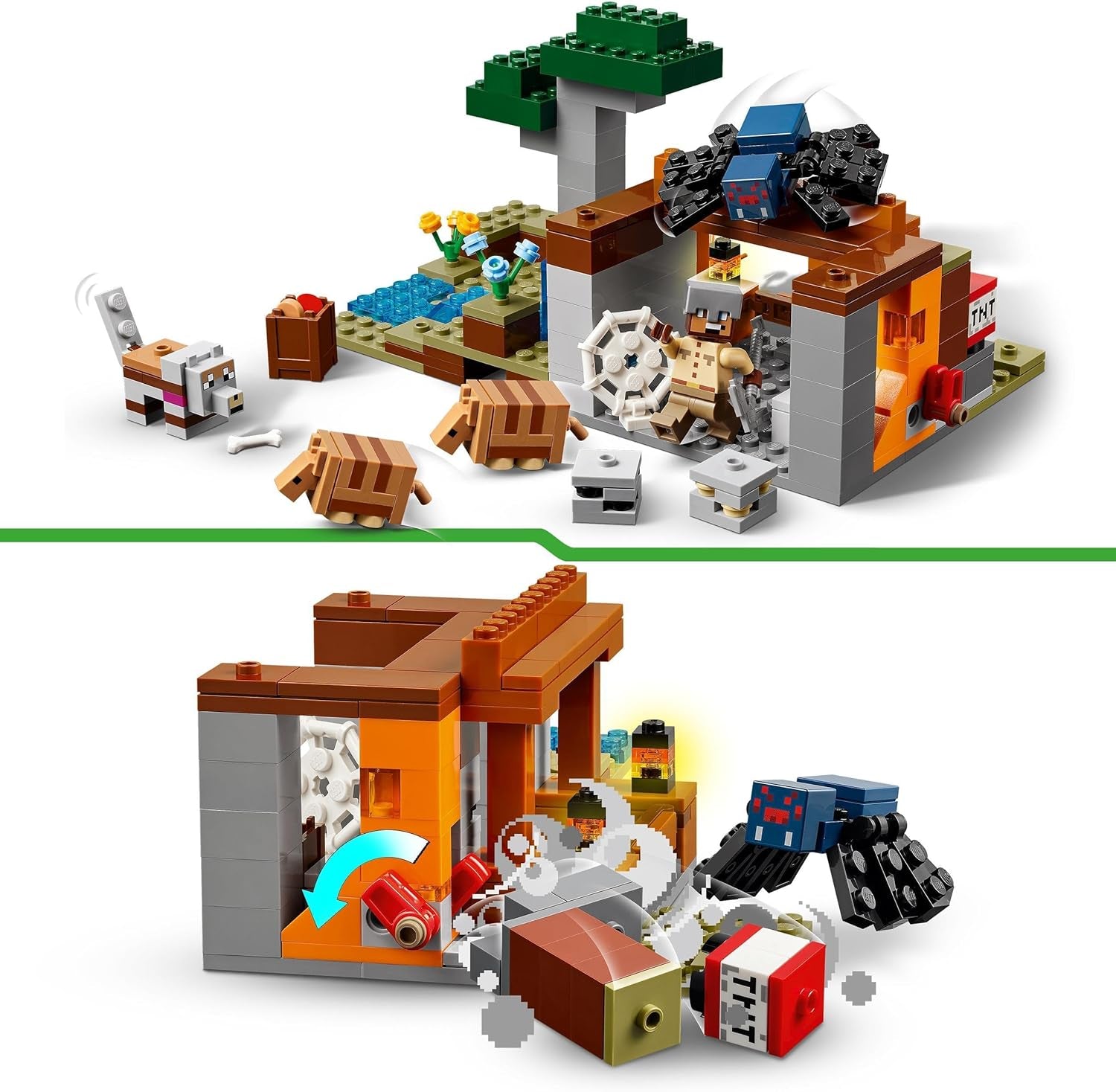 LEGO Minecraft Dungeon Mine Expedition Videojuego Juego de minifiguras Juguete de construcción de personajes Regalo para niños y niñas 8 años 21269 Juegos de construcción Besuche den LEGO-Store