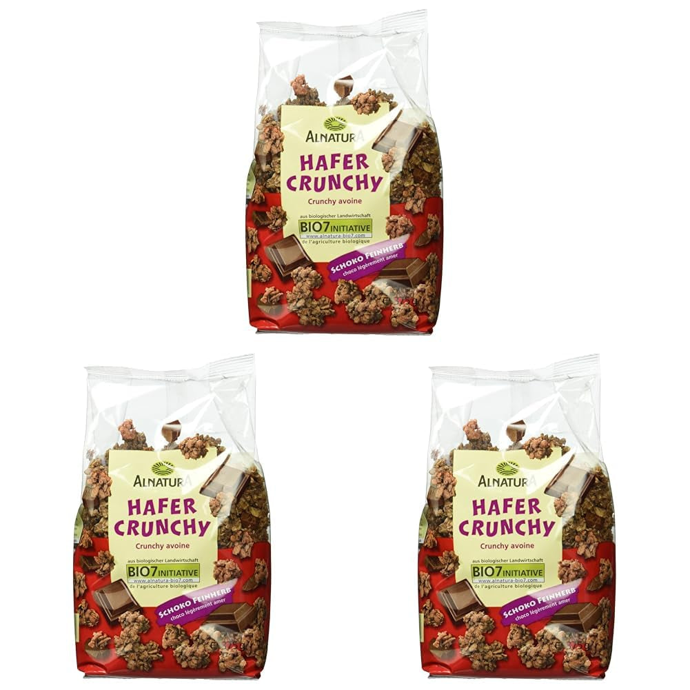 Tortitas de avena crujientes con chocolate ecológico, 375g