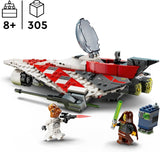 LEGO Star Wars Jedi Bob's Starfighter Juguete de construcción Nave espacial Ladrillos de juguete Personaje popular Regalo de cumpleaños para niños niñas y todos los fanáticos mayores de 8 años 75388 Juegos de construcción Beuche den LEGO-Store