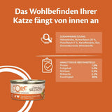 Wellness CORE Signature Selects 8 x 79 g, Mezcla de Carne de Res, Pollo y Pavo - Comida húmeda para gatos, deliciosas tiras en salsa, sin cereales, natural, hipoalergénica, alta en proteínas, alta en carne