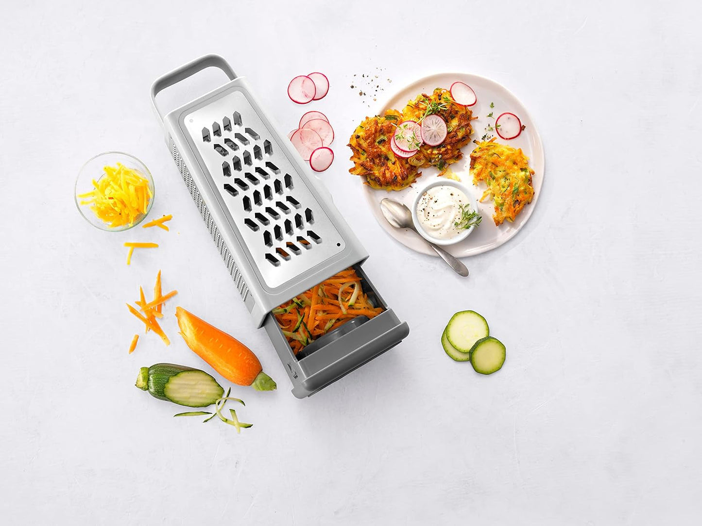 ZWILLING Z-Cut Rallador Cuadrado Multiusos Hoja de Acero Inoxidable Pelador Naty Shop