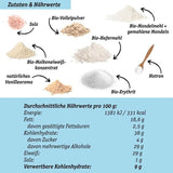 MEZCLA PARA PASTEL DE VAINILLA BAJA EN CARBONO: mezcla orgánica para pasteles o panqueques sin gluten, rica en proteínas Naty Shop Kitchen