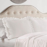 Lush Decor Colcha con faldón de volantes, poliéster, blanco, cama doble Lush Decor Camas y Mantas