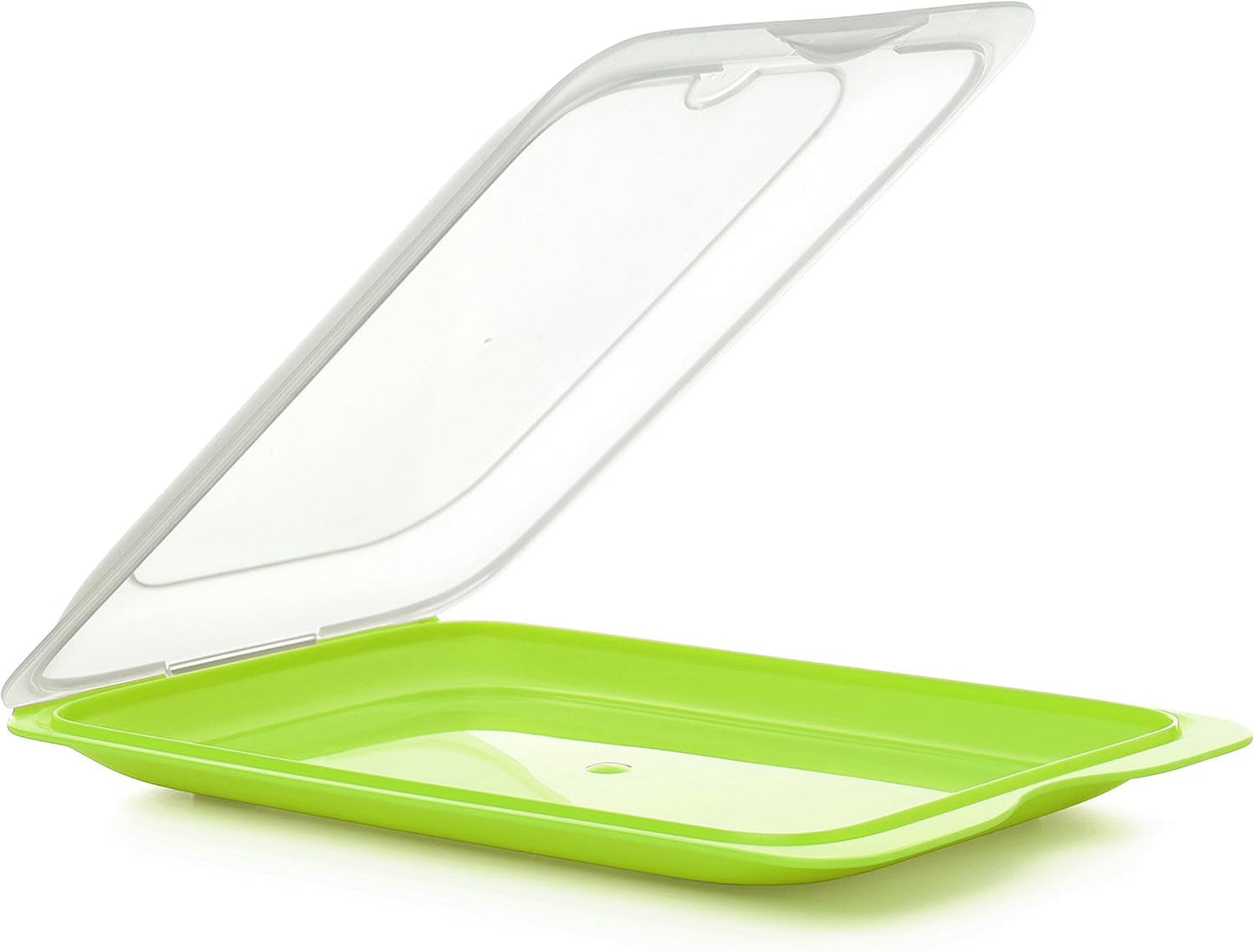 TATAY Fresh Slicer Box Juego de 4, sin BPA, reutilizable, apilable, apto para lavavajillas y MWO, colores aleatorios. Medidas 17 cm x 3,2 cm x 25,2 cm Naty Shop Cajas para almacenar alimentos Recipiente para salchichas - Juego de 3