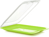 TATAY Fresh Slicer Box Juego de 4, sin BPA, reutilizable, apilable, apto para lavavajillas y MWO, colores aleatorios. Medidas 17 cm x 3,2 cm x 25,2 cm Naty Shop Cajas para almacenar alimentos Recipiente para salchichas - Juego de 3