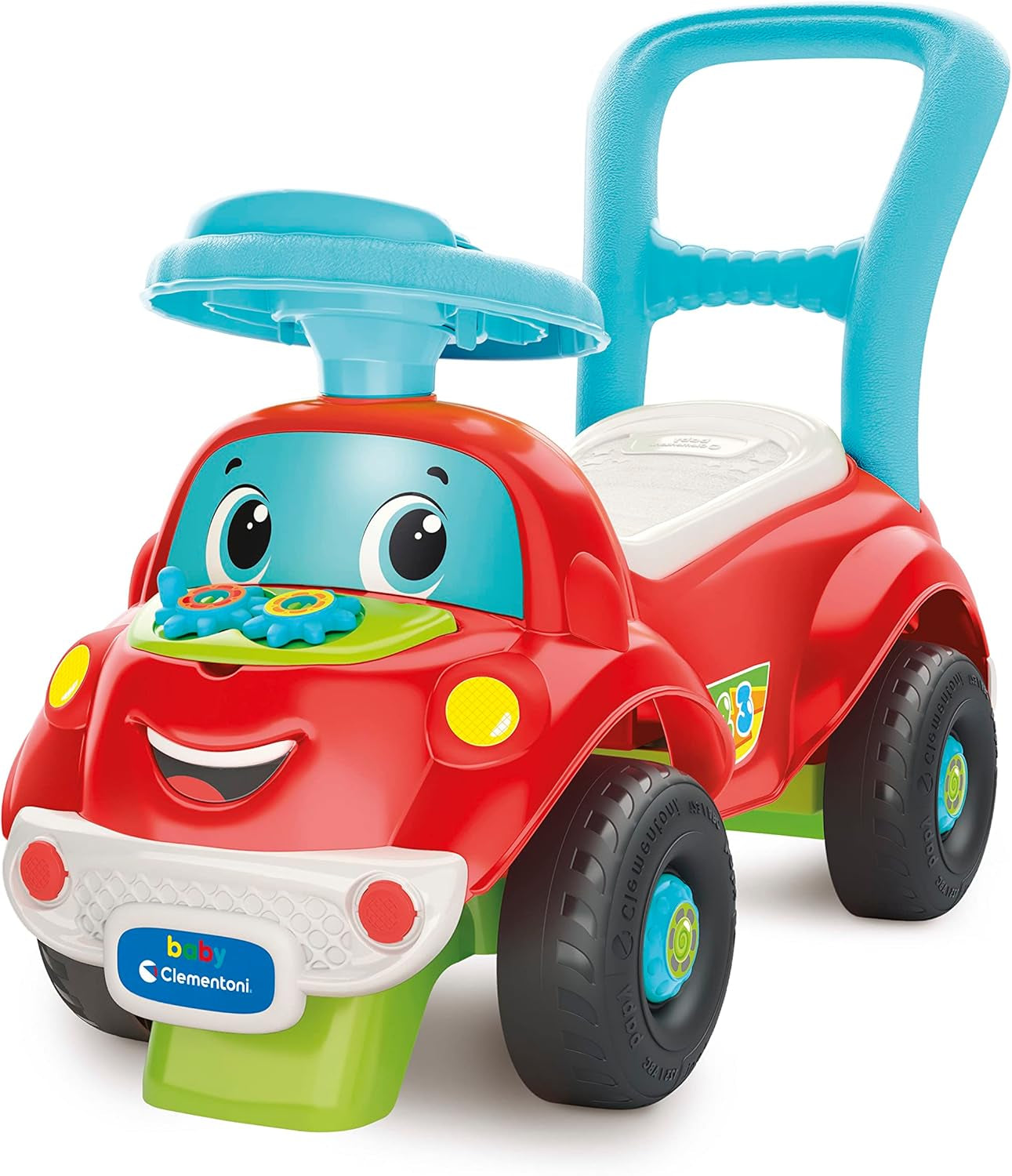 Clementoni - 17747 - Nicolò Go Go 3 en 1 - Coche de paseo, altavoz electrónico de aprendizaje, primeros pasos, luces y sonidos, juego para niños de 1 año - Made in Italy Juguetes Bebe Naty Shop Título predeterminado
