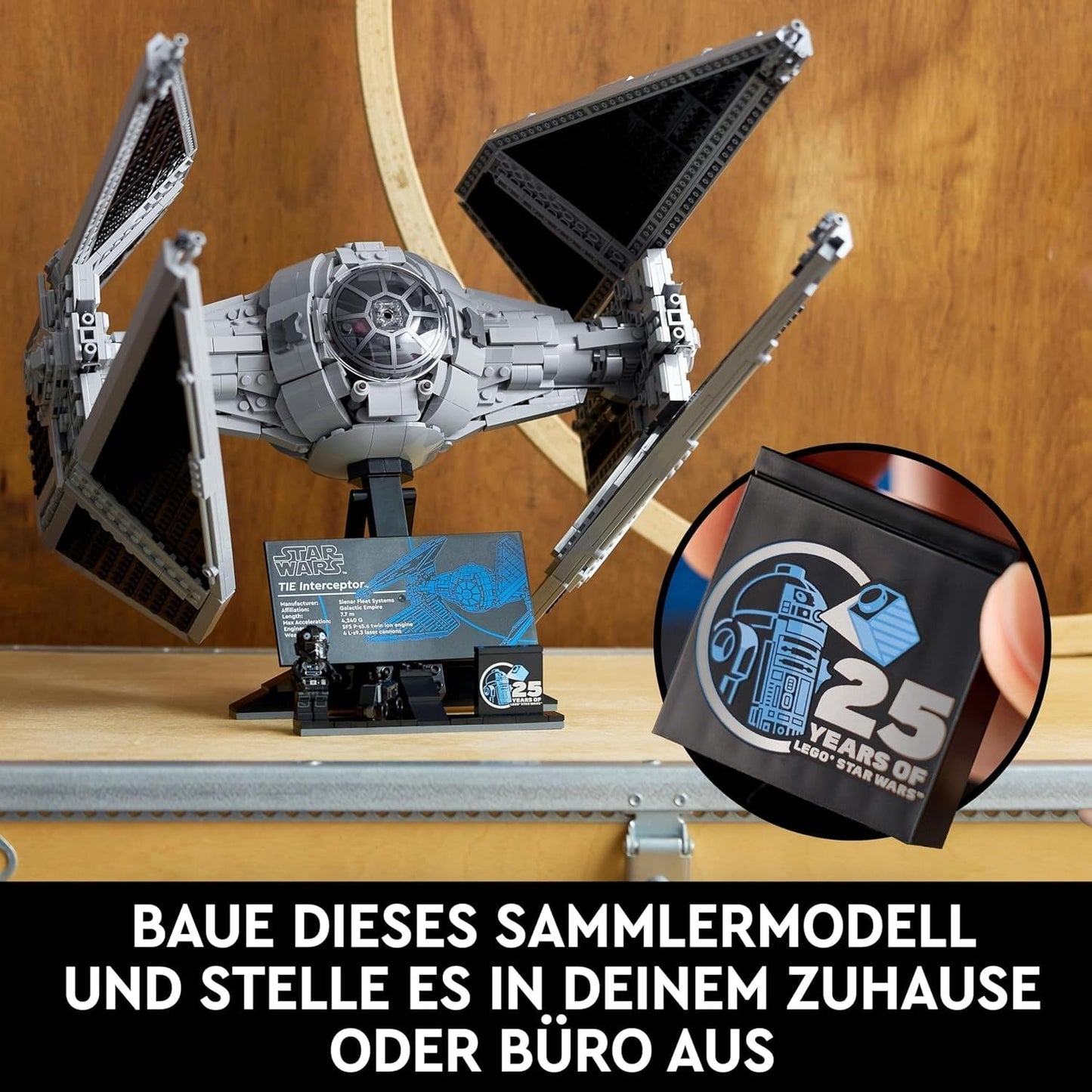 LEGO Star Wars Tie Interceptor Ultimate Collector Series Set de construcción creativo para adultos Modelo de ladrillo Starfighter Fan Gift Coleccionable Ucs Set 75382 Juegos de construcción Besuche den LEGO-Store