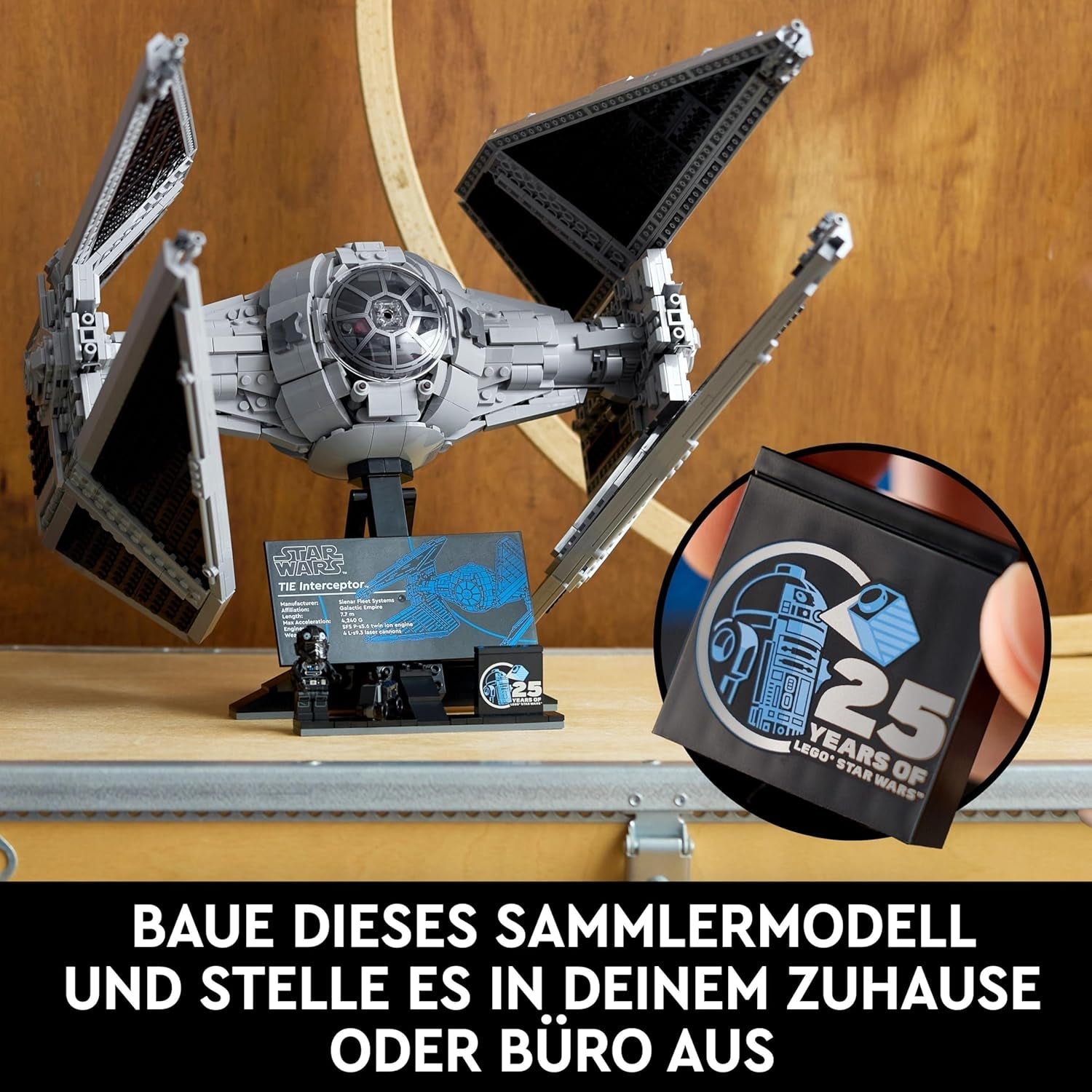 LEGO Star Wars Tie Interceptor Ultimate Collector Series Set de construcción creativo para adultos Modelo de ladrillo Starfighter Fan Gift Coleccionable Ucs Set 75382 Juegos de construcción Besuche den LEGO-Store