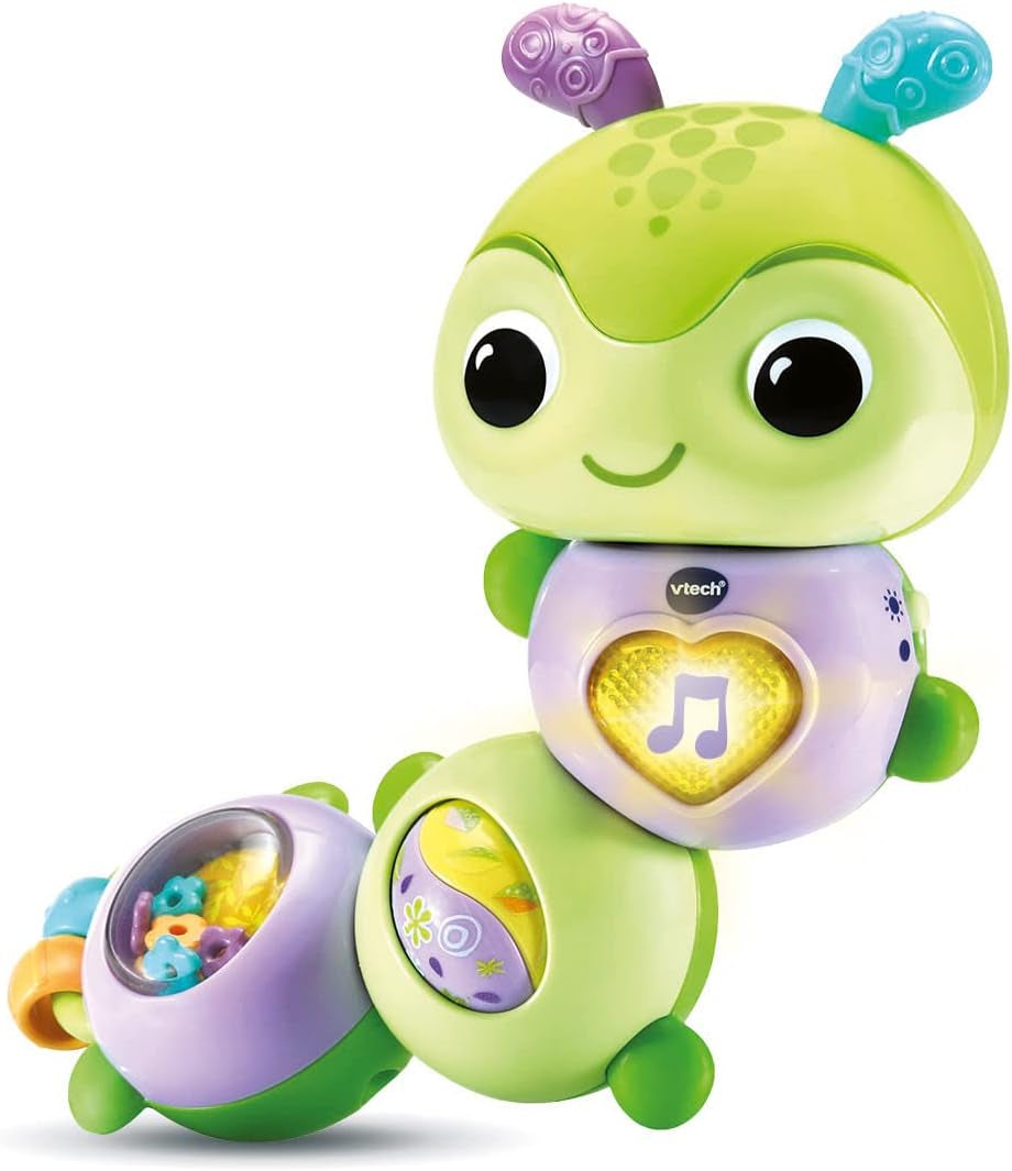 VTech Baby Spinning Fun Caterpillar - Campana interactiva que habla y canta y juguete de motricidad - De 6 a 24 meses Juguetes para bebés Naty Shop