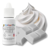Sugarflair Colourflex Color alimentario a base de aceite blanco, colorante alimentario líquido altamente concentrado, colorante alimentario para crema de mantequilla, chocolate, masa, fondant, glaseado y más - 15 ml