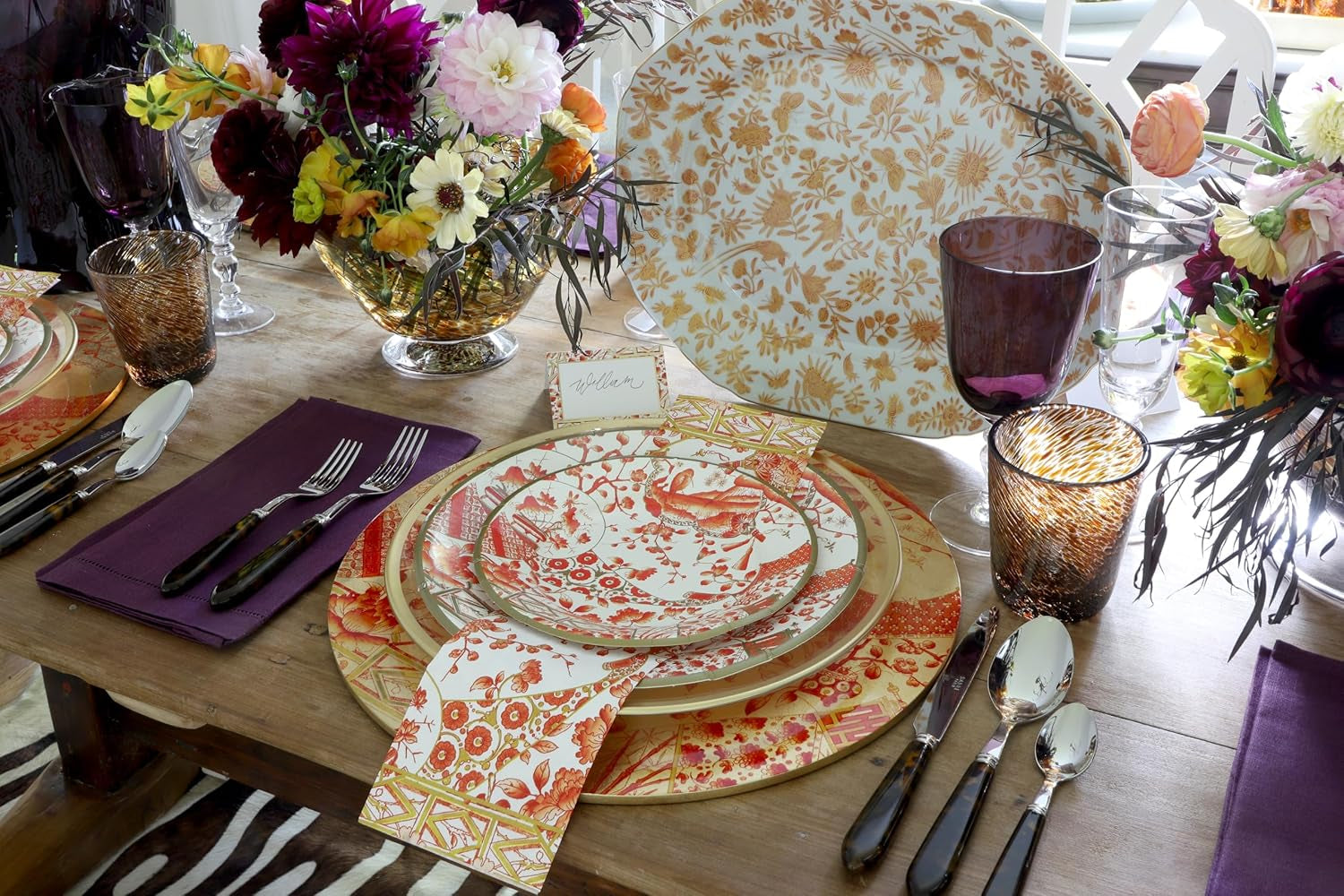 Servilletas de toalla para invitados de porcelana Coral Gold, 15 por paquete