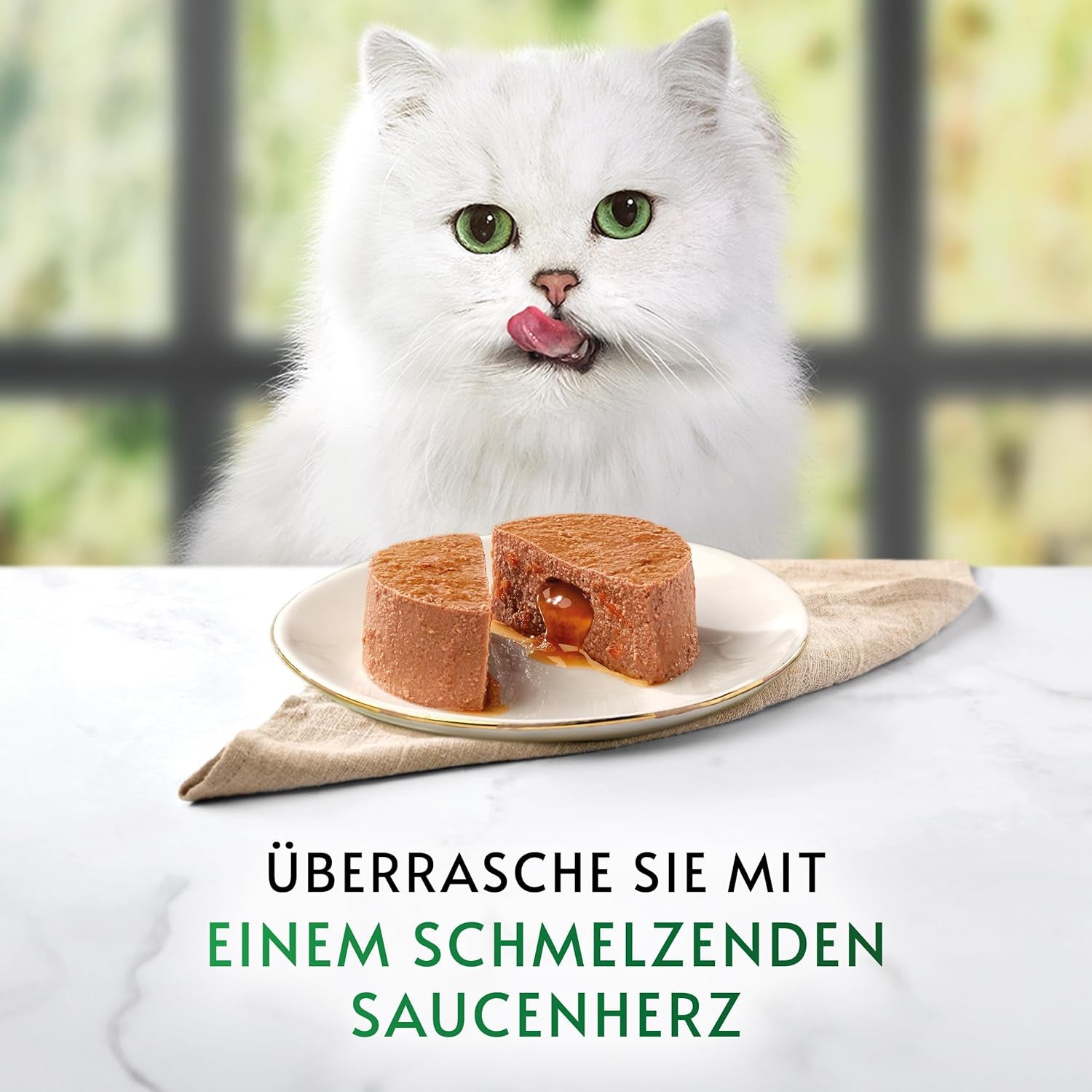 Gourmet Nature's Creations Mousse de salsa de corazón, comida húmeda para gatos, rica en pollo, paquete de 12 (12 x 85 g)