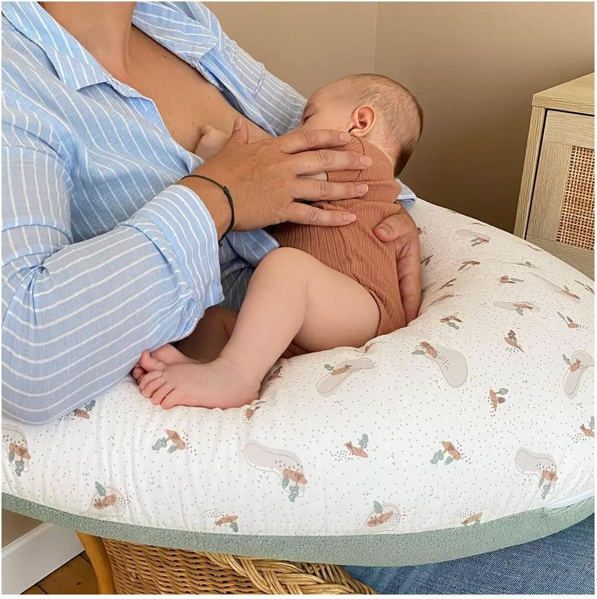 Almohada de embarazo - Almohada de lactancia - Almohada multifuncional 2 en 1 - Funda desenfundable 78 X 44 cm Accesorios Alimentación y Lactancia Bebe Naty Shop