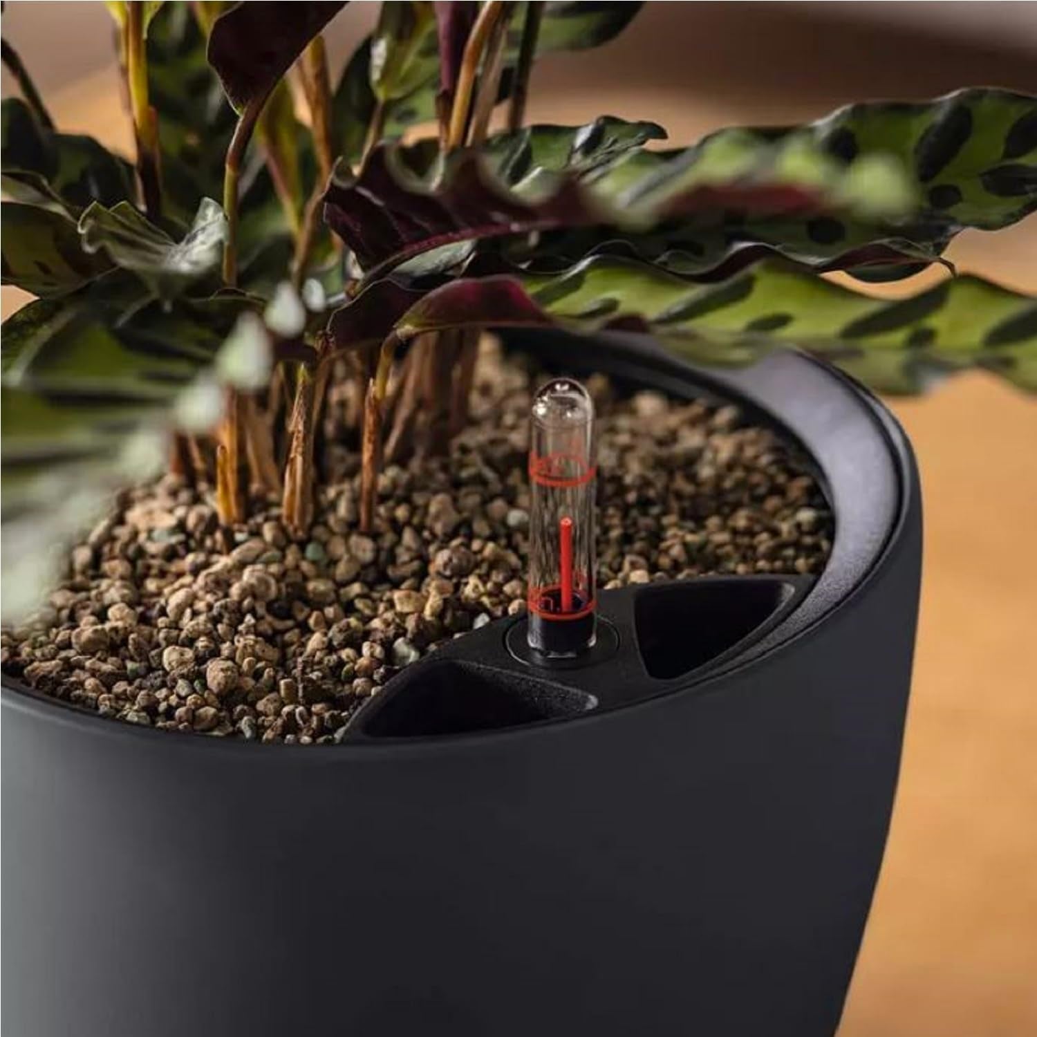 Jardinera LECHUZA Classico Color LS gris pizarra con sistema de riego |Ø 35 × 32 cm|14281