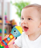 Clementoni - Micrófono Bebé, Juego Música Electrónica Infantil, Juguete 10-36 Meses, Centro de Actividades con Luz y Sonidos, 17931 Juguetes Bebé Naty Shop