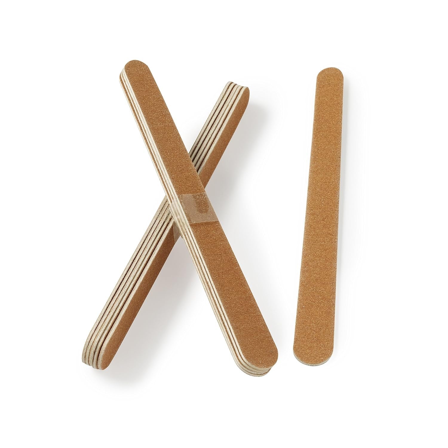 Lima de uñas Forrada Lima de uñas natural y artificial Doble cara Grano medio Fuerte Servicio pesado Salón en casa Manicura profesional Pedicura 2 piezas