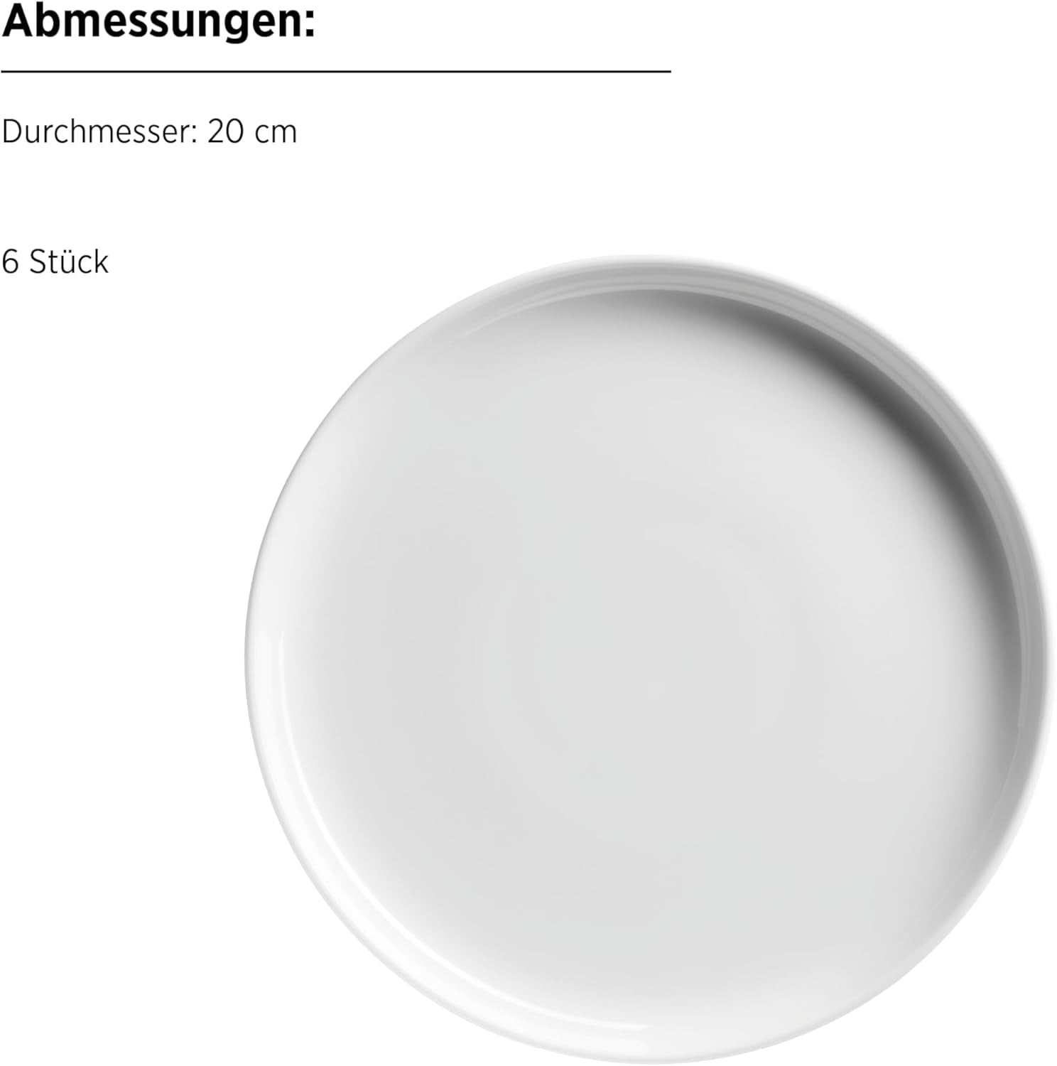 MÄSER, Serie Navina, juego de vajilla para 6 personas, vajilla de porcelana blanca, atemporal, porcelana, blanco