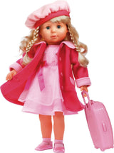 Bayer Design 94635AA Charlene Muñeca interactiva funcional con pelo y ojos dormilones, habla y canta 90 frases, 2 poemas y 8 canciones, 46 cm, rosa