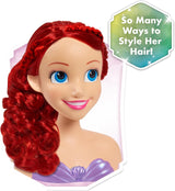 Ariel Just Play Disney Princess Hair Head 20cm con Accesorios Juego de 7 Piezas Juguete de Pelo Rojo para niños de 3 años en adelante