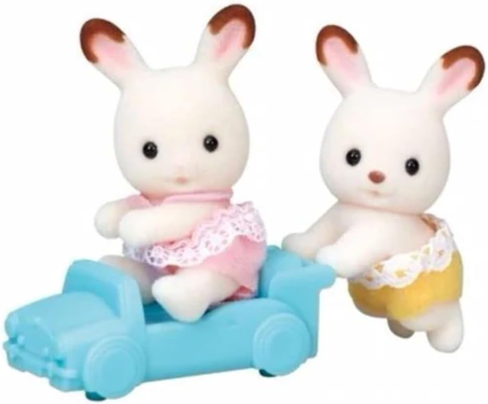 Sylvanian Families L5420 Conejos Gemelos de Chocolate - Naty Tienda Muñecas Figuras Casas de Muñecas