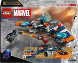 Nave espacial LEGO Marvel Rockets vs. Set de nave espacial para construir de Ronan, figura de superhéroe de Guardianes de la Galaxia, juguete de regalo para niños y niñas de 8 años 76278 Juegos de construcción Besuche den LEGO-Store