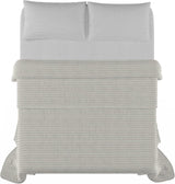Colcha de verano Satin Stripes, poliéster, crema, 260X250 Cm Edredones y edredones Naty Shop