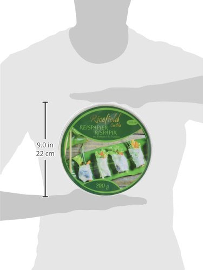 Papel de arroz Ricefield, redondo, 22 cm (1 x 0,2 kg)