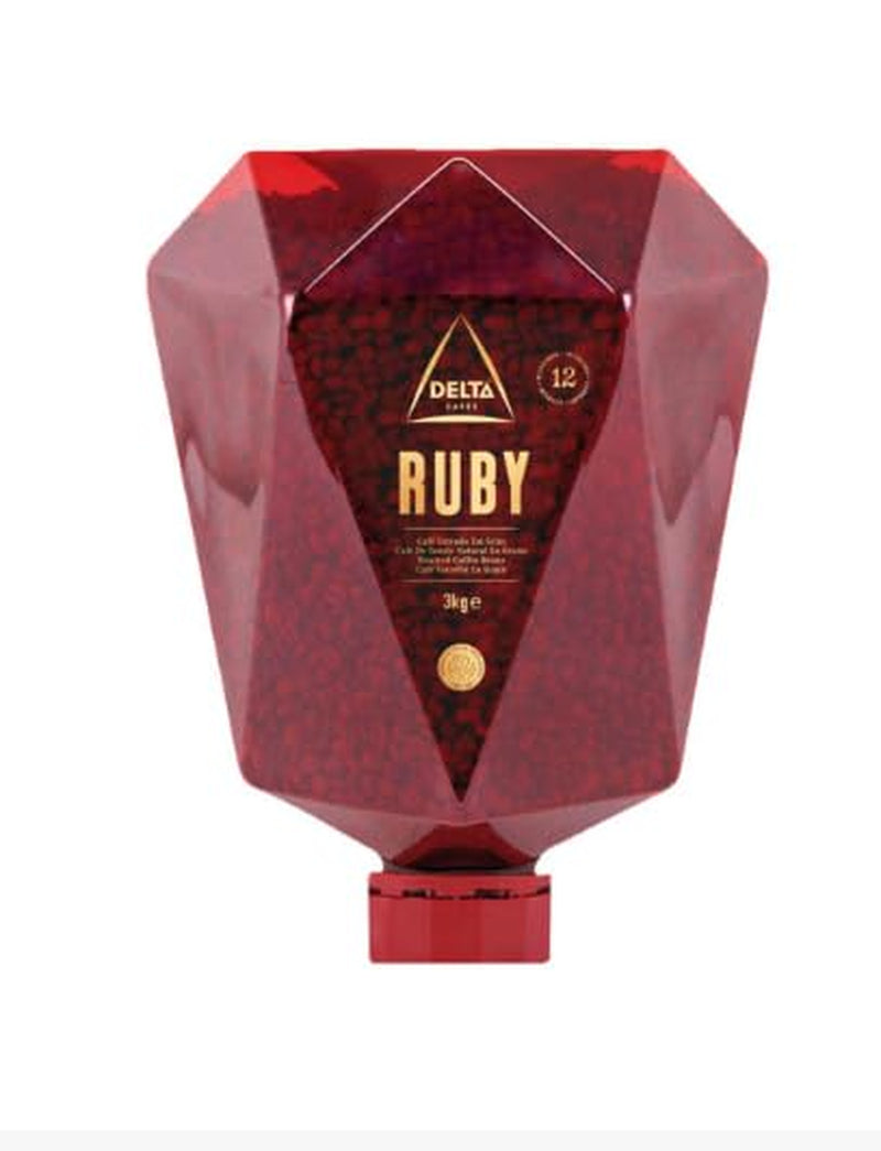 Delta Cafés – café Ruby entero en grano, caja de 3 kg