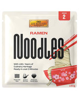 LEE KUM KEE Fideos Ramen - Ramen asiático de textura delicada y fina, el clásico para sopas ramen y platos al wok, fideos semisecos, dos raciones por paquete, multipack de 6 x 180g