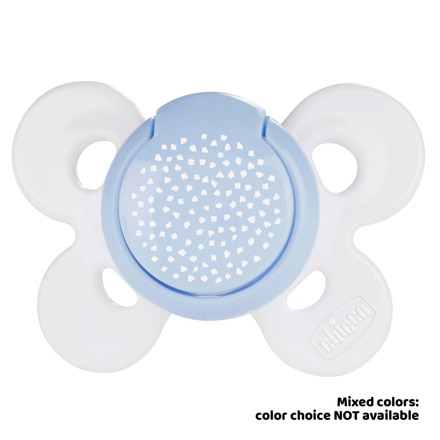 Chicco Chupete PhysioForma Comfort 16-36 Meses, Chupete para Bebé con Tetina de Silicona, 1 Pieza, Favorece la Respiración Fisiológica y el Desarrollo Bucal Correcto, Azul