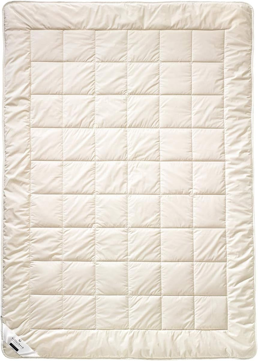 Billerbeck E45 Edredón de bambú - edredón de verano - 135 X 200 Cm - edredón de algodón, edredón refrescante - con relleno de bambú, verano ligero (Sl) Edredones y edredones Naty Shop Medium (M) 155 X 220 Cm